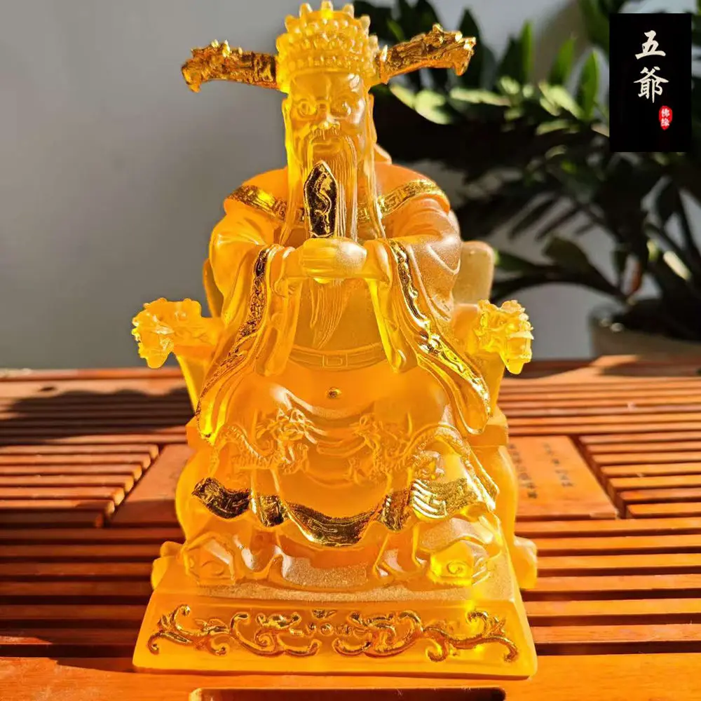 

Resin Five Masters God of Fortune Statue Home Entrance Buddha Statue Ornaments Store Opening Crafts