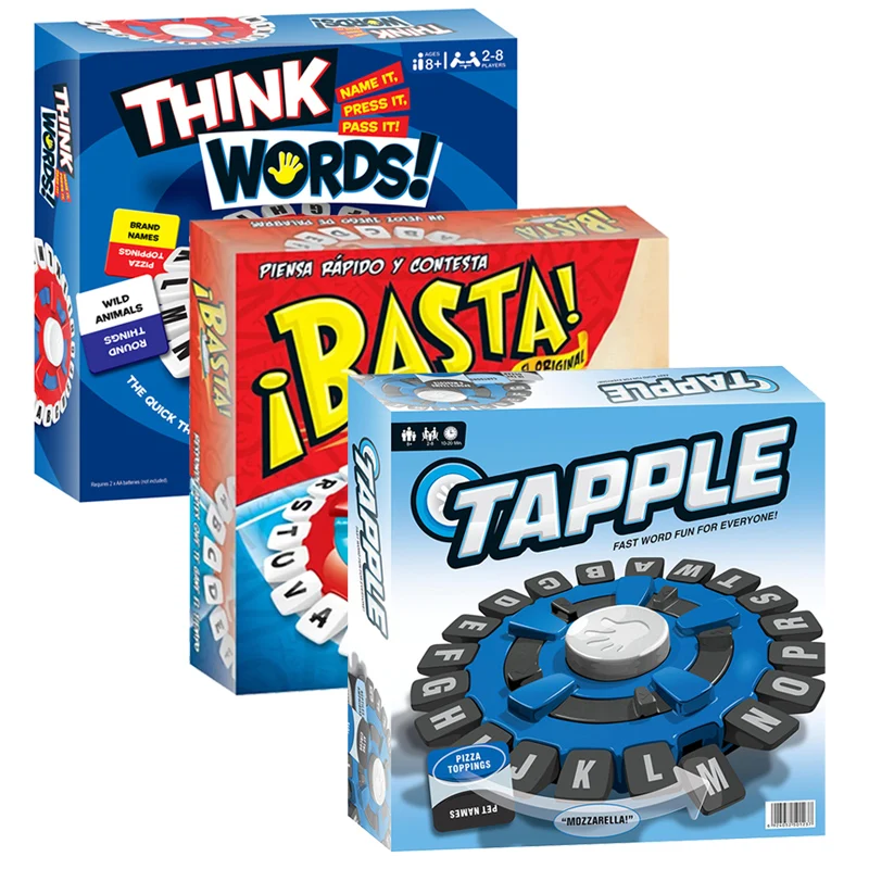 BASTA Board Game in Spanish and English TAPPLE- Fun and Educational Game for All Ages - Race Against The Clock