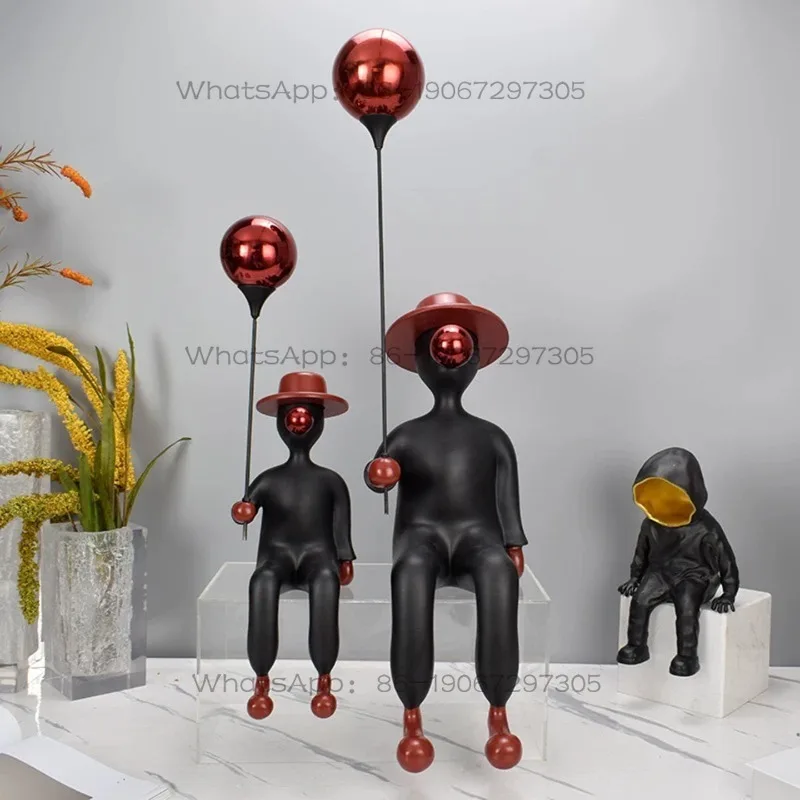 escultura-decorativa-de-nino-soplando-burbujas-con-globo-adorno-para-sala-de-estar