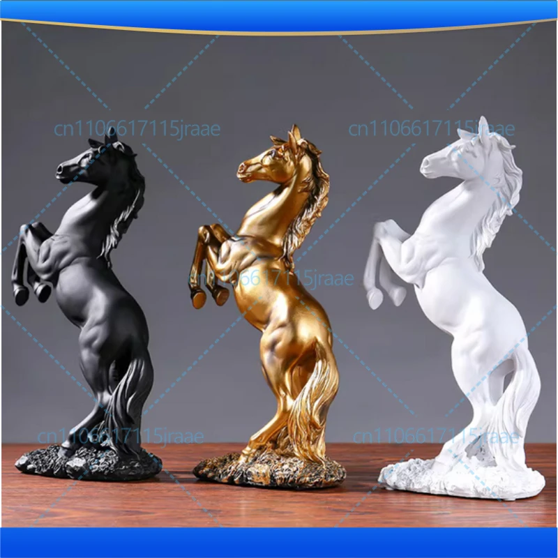 Elegant Resin Horse Statue -Multi-Functional Decoration Of Living Room, Bedroom, Office And Bar Cabinets The Perfect Gift