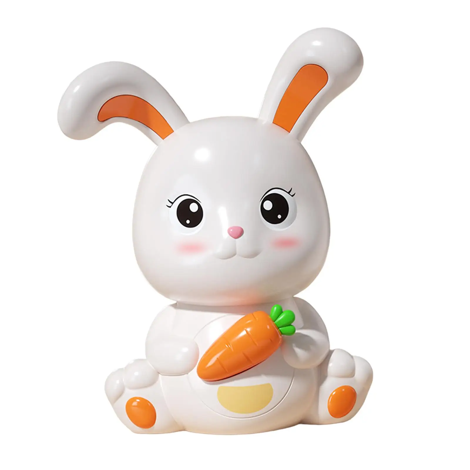 Bunny Piggy Bank Figurine Money Saving Box Animal Statue Crafts Saving Box for Shelf Home Desktop Bedroom Birthday Gifts