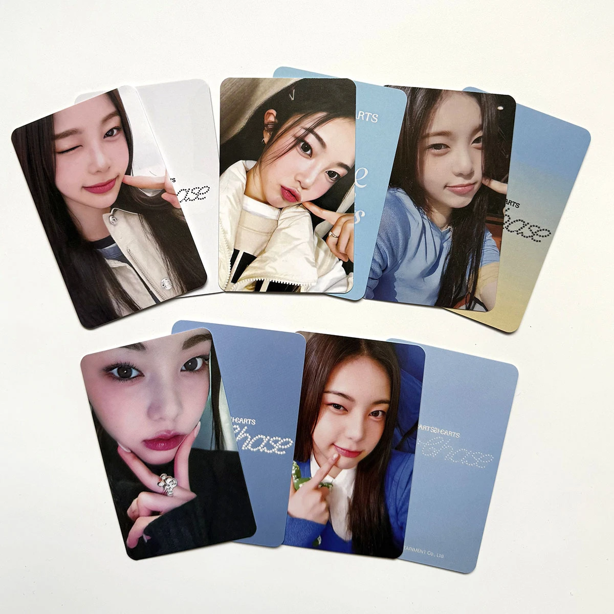 

5Pcs/Set KPOP Hearts2Hearts New Album The Chase Photocards High Quality HD Double Sides Printing LOMO Cards Jiwoo Carmen Dahyun