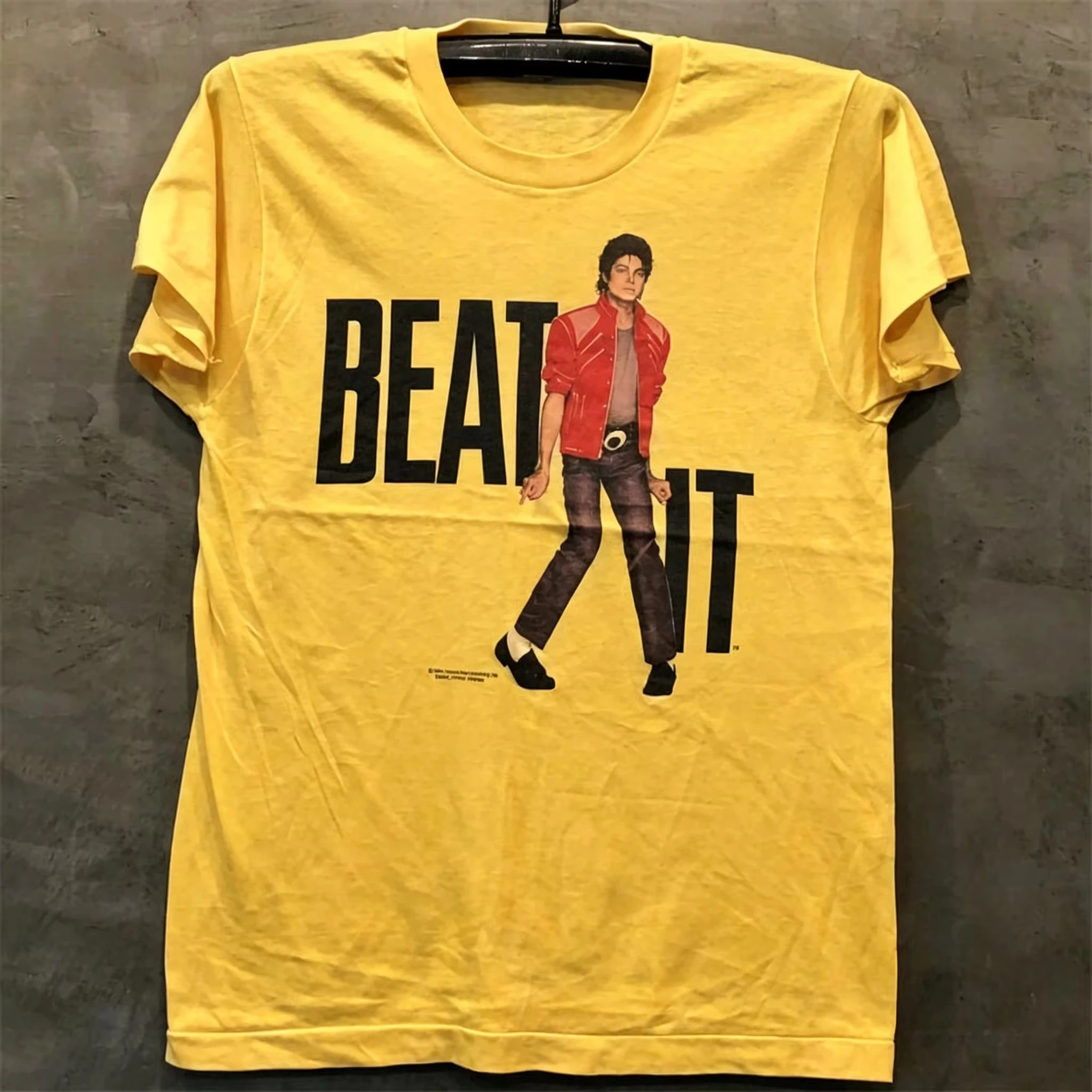 Vintage Michael Jackson Portrait Übergroßes Top für Herren, T-Shirt für Damen, T-Shirt für Jungen, für Erwachsene, Kinder, Eltern – Detail 4