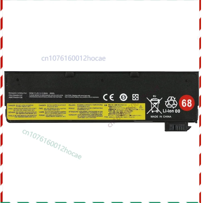 

68 68 + новый аккумулятор для ноутбука Lenovo Thinkpad X270 X260 X240 X240S X250 T450 T460 T470P T440S L450 W550S 45N1136 45N1738 45N1124
