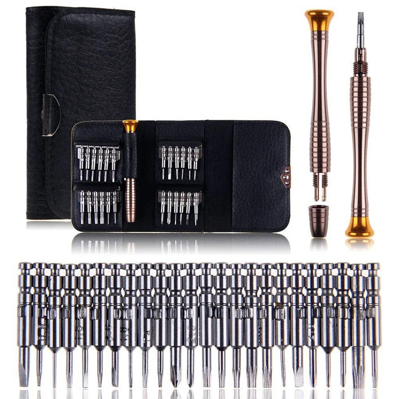 25 in 1 Precision Screwdriver Torx Precision MultiTools Watch Hand Screwdrivers Tool Set for Mobile Phones Bits for Screwdriver