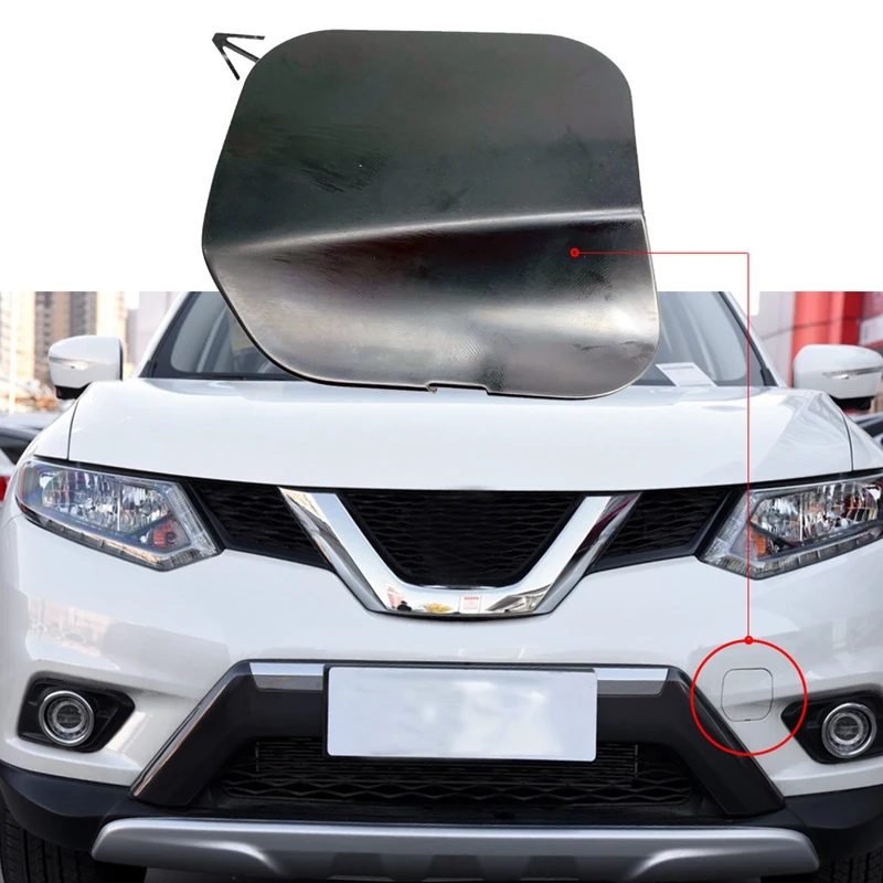 Stable-Black Bumper Tow Hook Cover Front Bumper Tow Hook Cover Cap For Nissan X-Trail Rogue T32 2014-2016 622A0-4CL0A