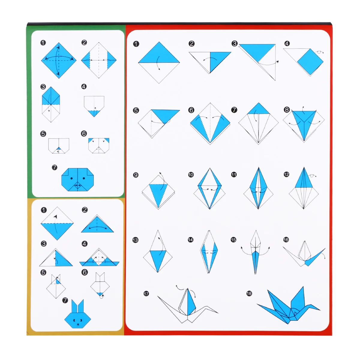 2 Stuks Origami Vellen Dubbelzijdig 15X15Cm Premium Papier Voor Diy Kunst Ambachten Levendige Kleur Vierkante Vellen decoratieve Ambachtelijke Papier