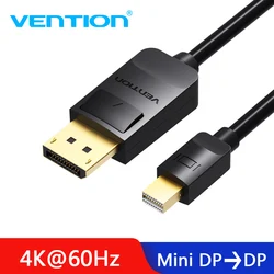 Vention Thunderbolt Mini displayport na kabel Displayport Mini DP na kabel DP Adapter komputerowy konwerter TV na Macbook Pro Air