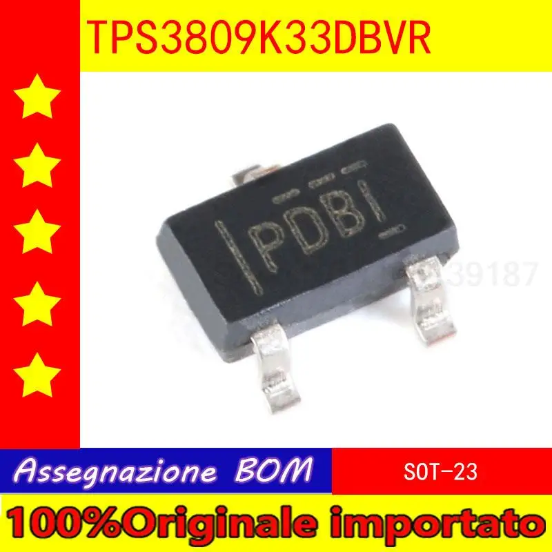 100%Originale importatoHome furnishings patch TPS3809K33DBVR SOT - 23 3 - Pin power supply voltage monitor chip