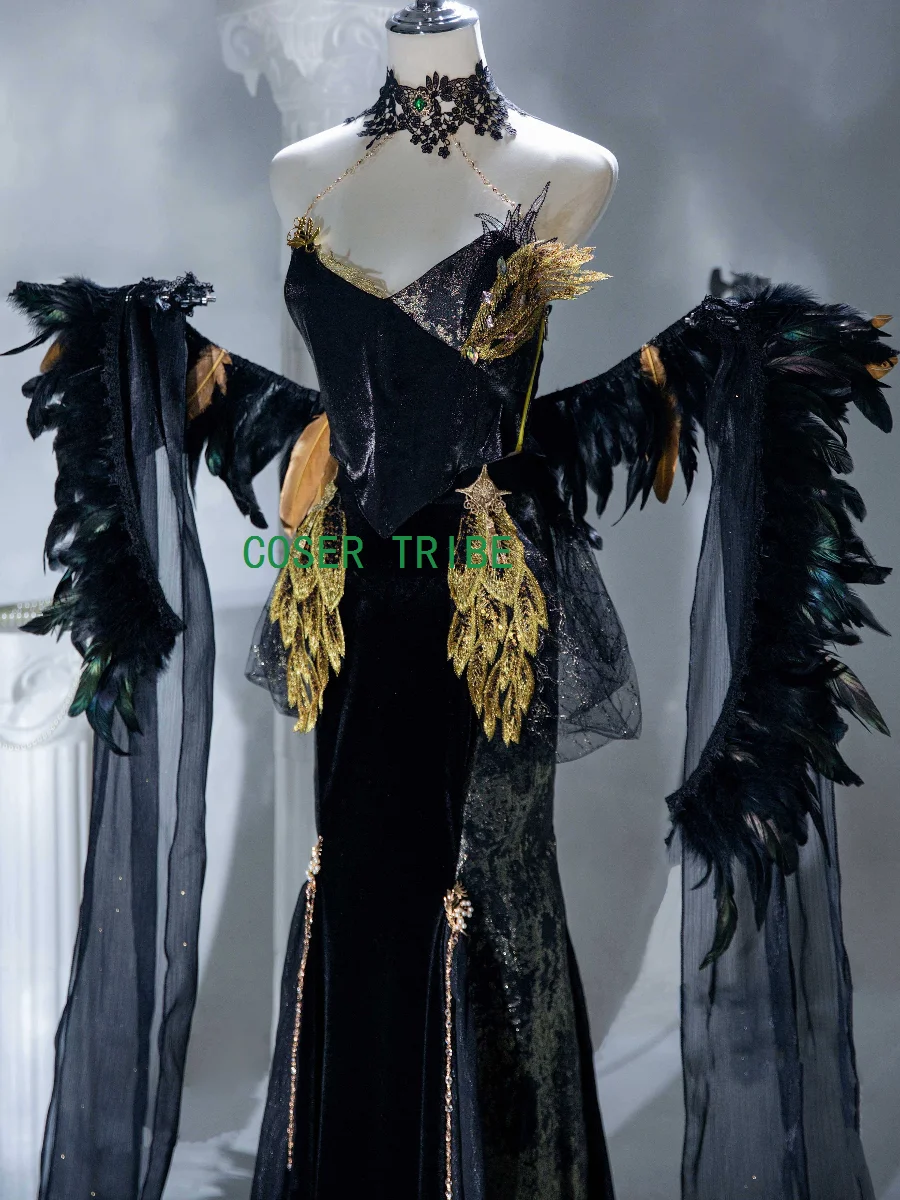 Path To Nowhere Raven Voices Are Surging Gown Cosplay Costume Cos Game Anime Party Uniform Hallowen Play Role Clothes Clothing