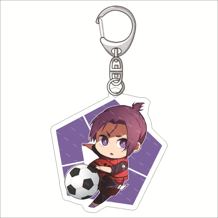 Anime Blue Lock Acrylic Girl Keychain Fashion Bag Charms Pendant Cute Creative Ornaments Key Ring Figure Cartoon Friends Gift view 5