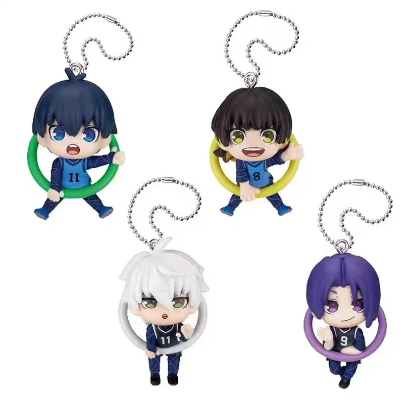 

Оригинальные капсульные игрушки, милые фигурки Konnichiwa! Конничиува! Фигурка-талисман Блюлок: Йоичи Исаги, подвеска-брелок с цепочкой и мячом