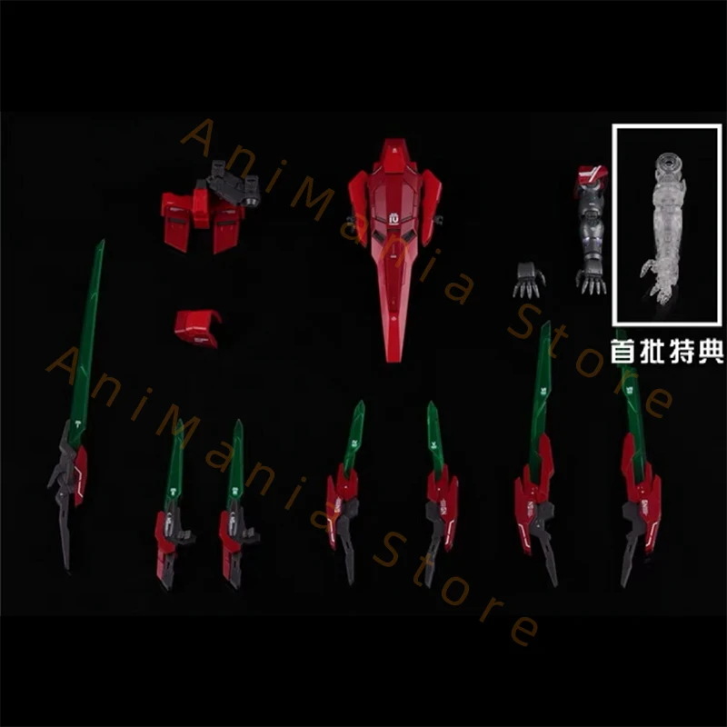 재고 있음 Xuxin 모델 Mg GN-001 Astraea R4 Riv Sword Blade 수정 고품질 조립 모델 키트 어린이를위한 장난감 컬렉션