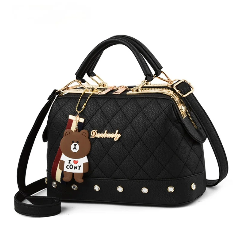 

Brand Women Leather Designer Handbags High Quality Shoulder Bags Ladies Fashion New PU Toy Buckle