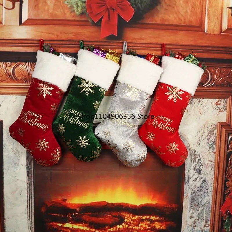 

Christmas decorations, socks, embroidered bronzing socks, candy socks, bag gifts