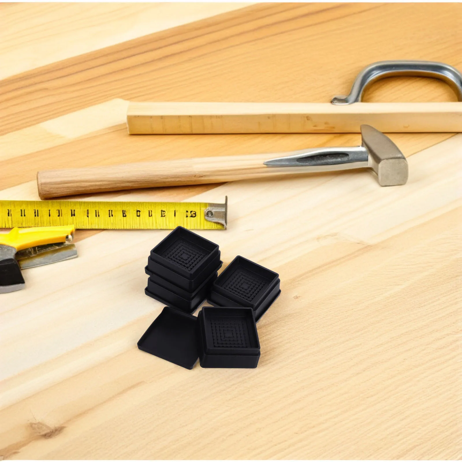 

4Pcs Rubber Bed Risers Non-Slip Stackable Furniture Lifters for Beds Chairs Sofas Tables Height Enhancer Riser for Dorm and Home