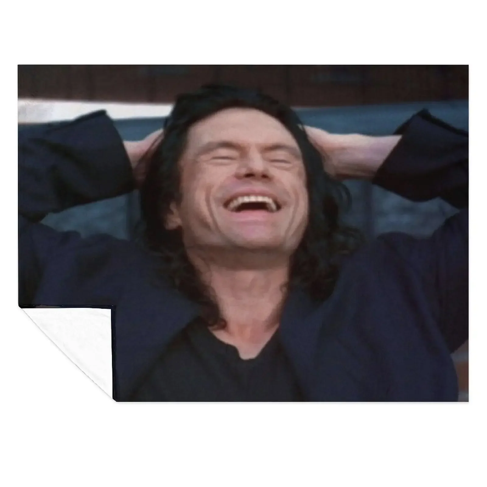 

Tommy Wiseau Throw Blanket Personalized Gift Multi-Purpose Moving anime Blankets