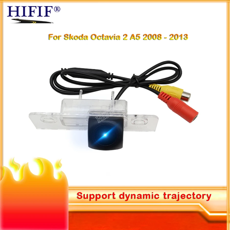 

Fisheye Dynamic Trajectory Wireless Car Rear View Backup Camera For Skoda Octavia 5 A5 2008 2009 2010 2011 2012 2013 2014 2015