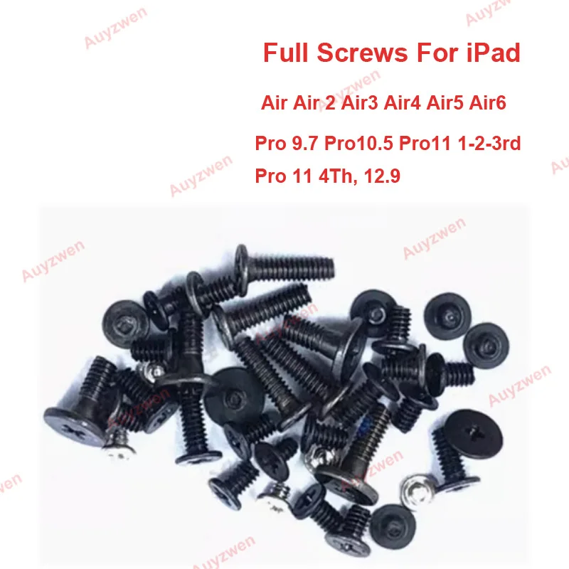 Full Set Screws Replacement Repair Parts with Bottom Pentalob Screws for iPad Air 2 3 4 5 6 for iPad Pro 9.7 10.5 11 12.9