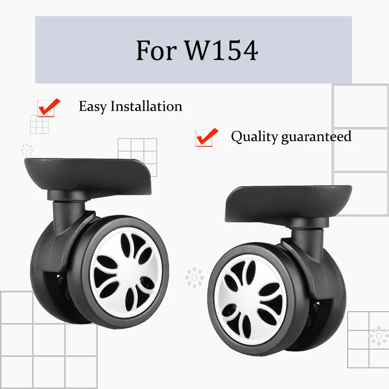 

For W154 Luggage Case Dual Ball Bearing Swivel Wheels – Ultra-Smooth 360° Mobility Luggage Case Replacement Parts