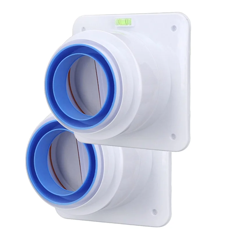 ABJI-냄새 방지 제어 공기 배출구 주방 레인지 후드 체크 밸브 2PCS 80-100Mm 파이프 양면 주방 환기 부품