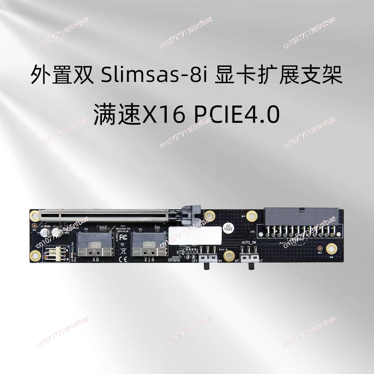 

PCIe 4.0 x16 External GPU Dock with GDS1-SFX Power Supply, GPU Holder for Laptop/Desktop