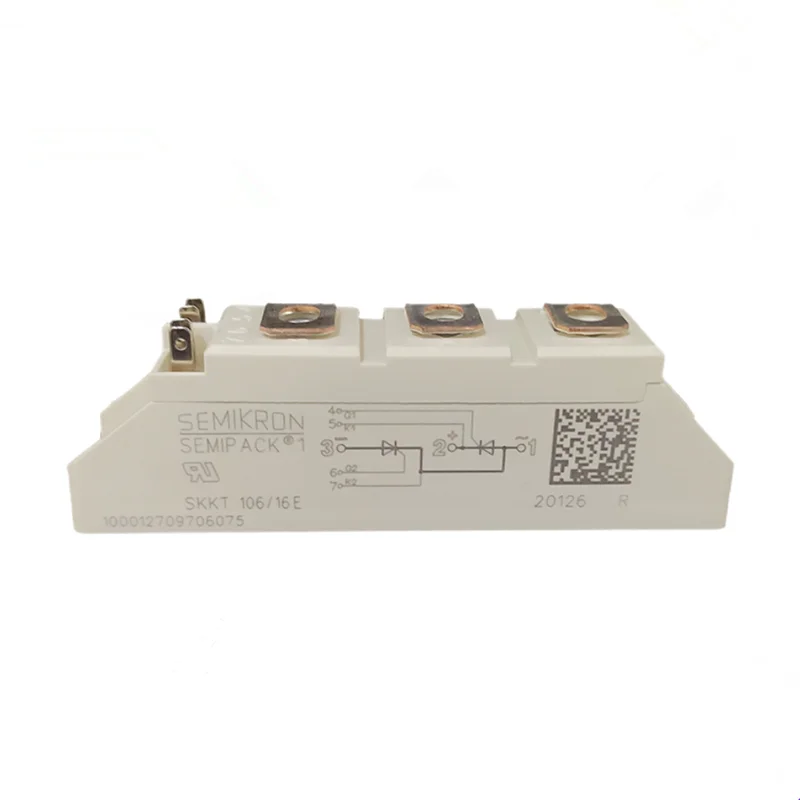 Imagem -03 - Módulo de Tiristor Skkt106 16e Skkt57 16e Skkt92 16e Skkt162 273 330 570 Skkt 106 16e 1600v 106a Igbt Novo