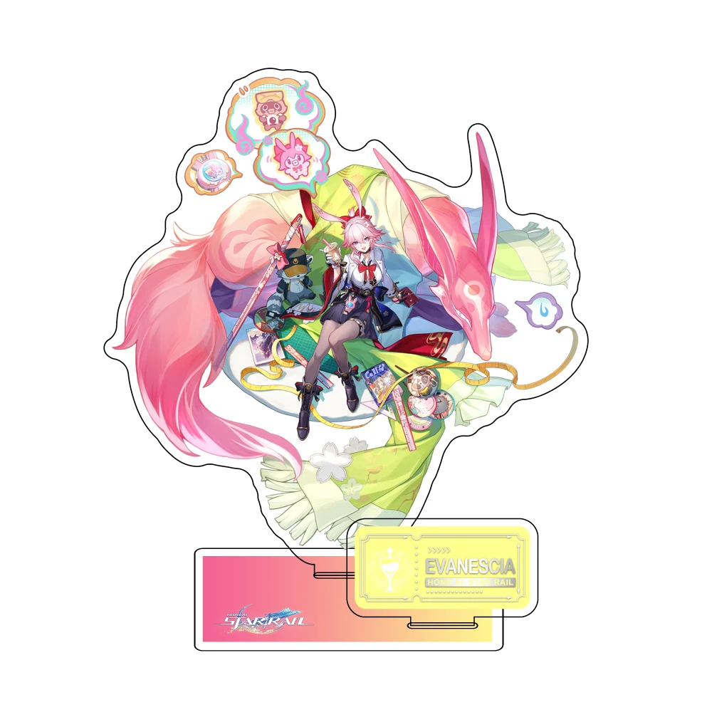 

Game Figure Honkai: Star Rail Sunday Jiao Qiu Yunli Firefly Jingliu Acrylic Stand Model Plate Cosplay Anime Keychain Fans Gift
