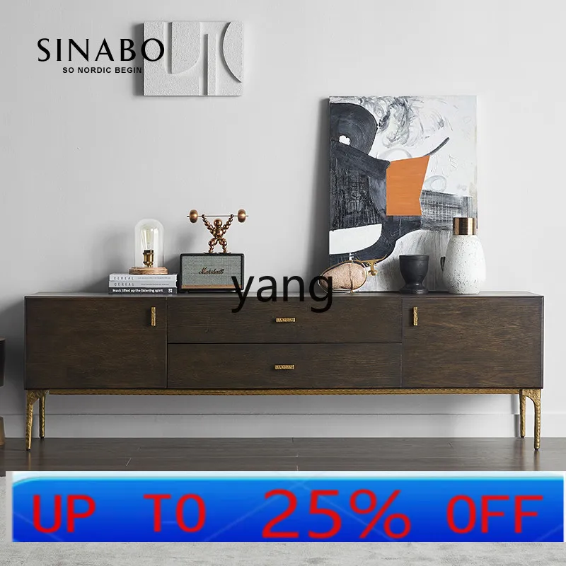 

Комплект кофейных столиков LH для гостиной, для небольшой квартиры, в скандинавском стиле, легкий люкс, постмодерн, напольный шкафчик