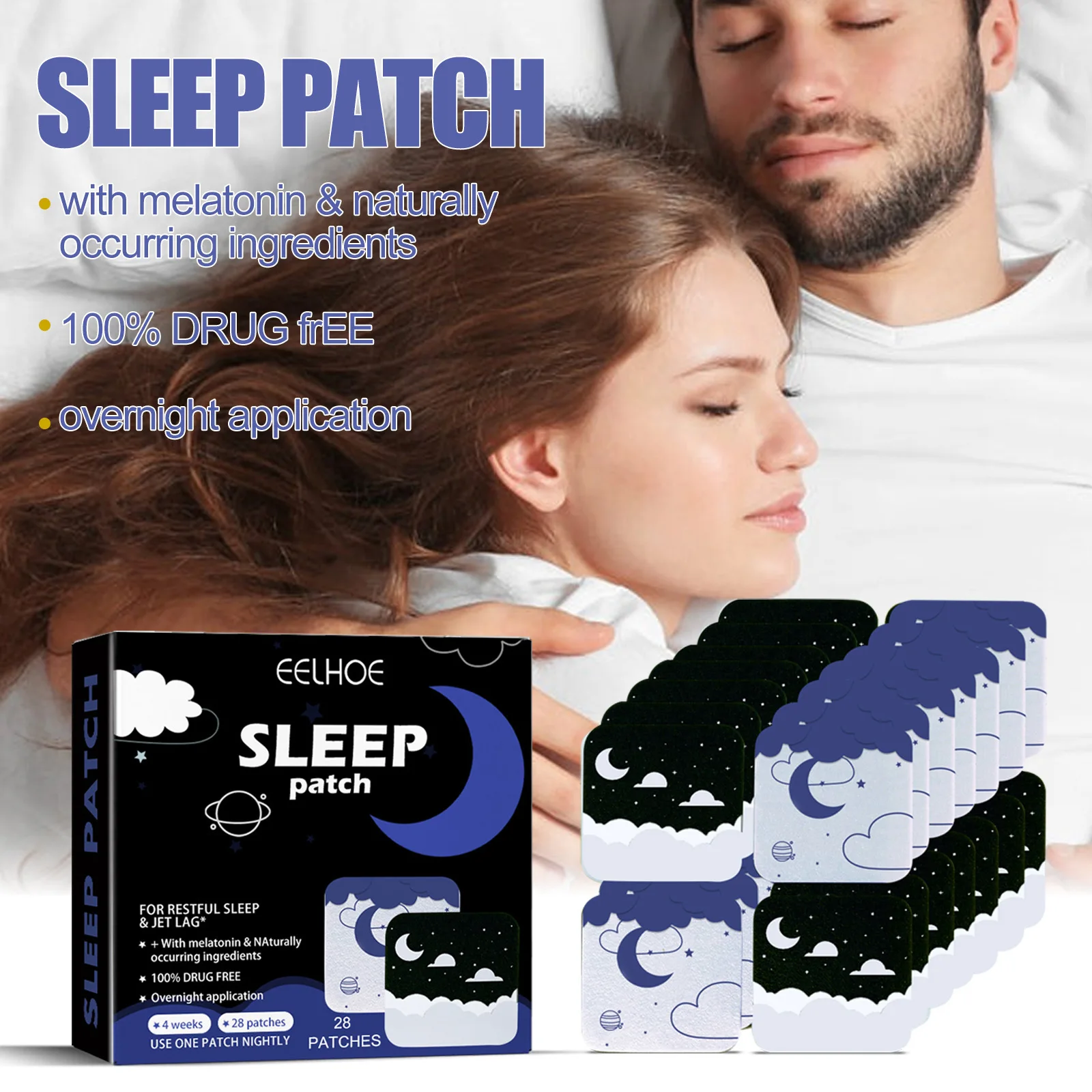 

Improve Dreaminess and Stress with EELHOE Insomnia Plaster – Get Better Sleep and Relieve Neurasthenia Fall Asleep Quickly