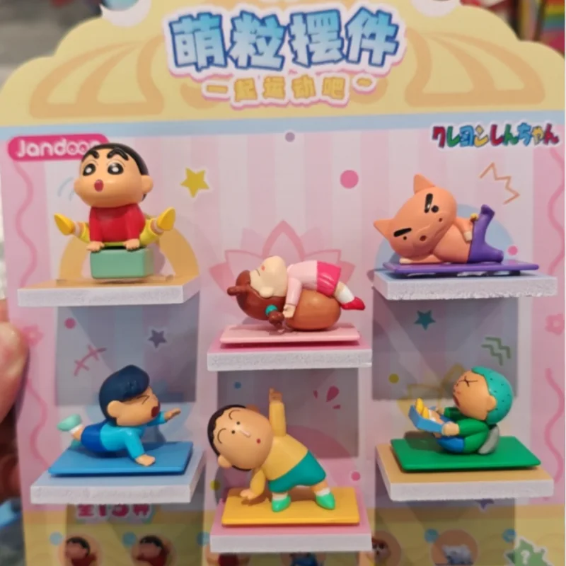 

В наличии, оригинальный карандаш Шин Чан Kawaii, миниатюрный орнамент, слепая коробка, украшение для упражнений, экшн-фигурка, модель игрушки, подарки