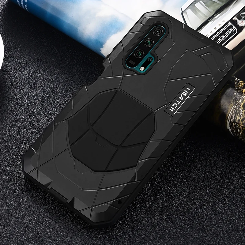 

IMATCH Metal Armor Aluminum Shockproof Case For Huawei Honor V40 V30 V20 8X / Honor 20 30 Pro Dirt Shock Proof Phone Cases Cover