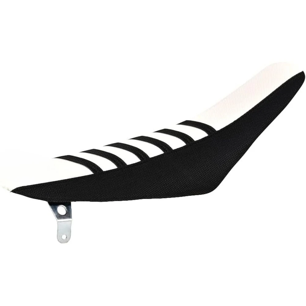 

Универсальный чехол для сидений для моделей KX 85/100 2014-2022 годов выпуска - черные боковые панели/белый верх/черные ребра # 83