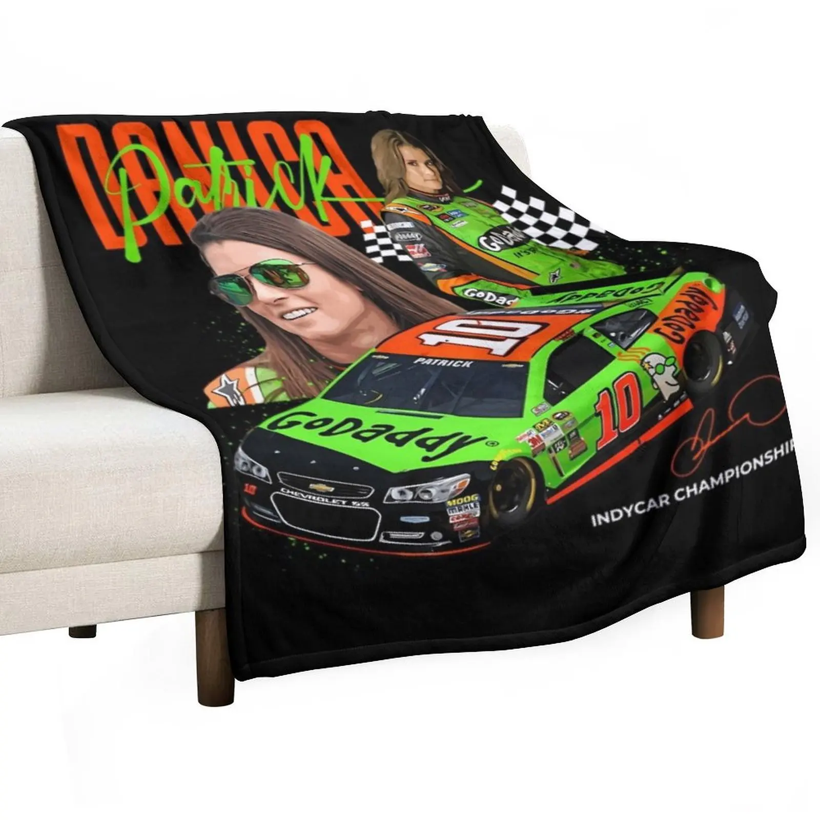 Manta Danica Patrick, manta suave y cálida multiusos para viajes en casa