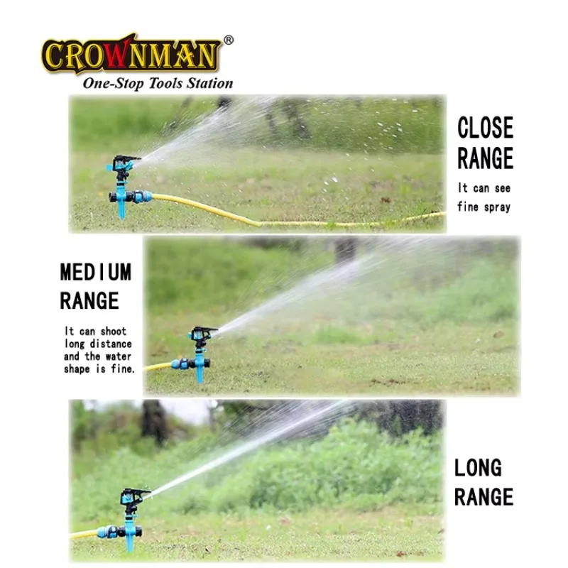 Garden Tools Plastic 360 Degree Rotatable Hole Sprinkler Irrigation System Rain Gun Water Sprinkler view 5