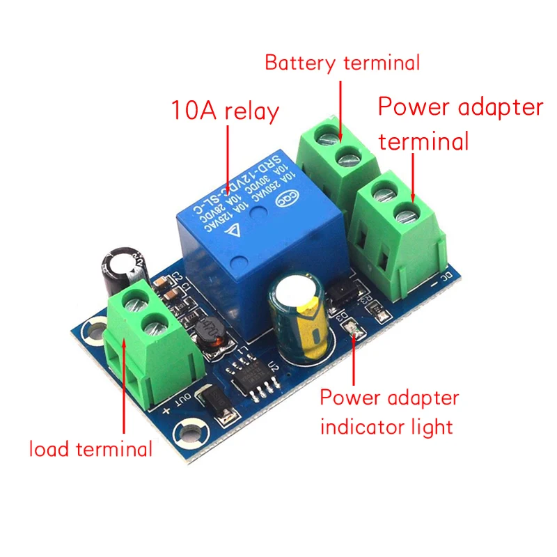 Power-OFF Protection Module Automatic Switching Module UPS Emergency Cut-off Battery Power Supply 12V to 48V Control Board