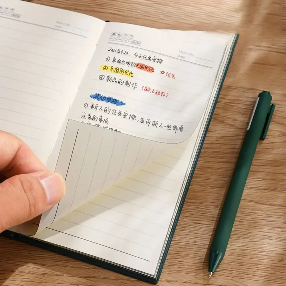 Durable Soft A6 Notebook Retro Fashions Leather Diary Non-bleeding Ink Thickened Pocket Notebook School Supplies