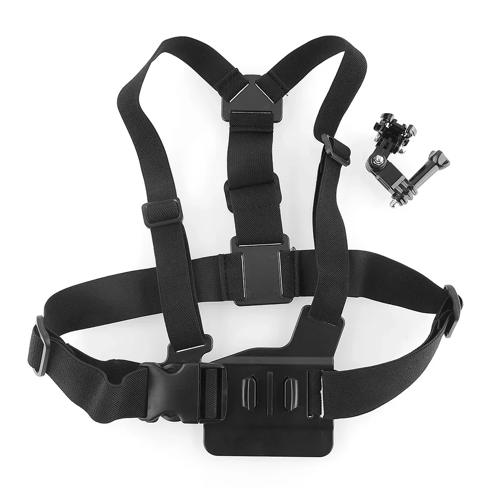 Adjustable Harness Head + Chest Strap Mount Accessories For GoPro 1 2 3 4 5 6 7 8 SJM4000 6000 Session Insta360 Sport Camera FPV