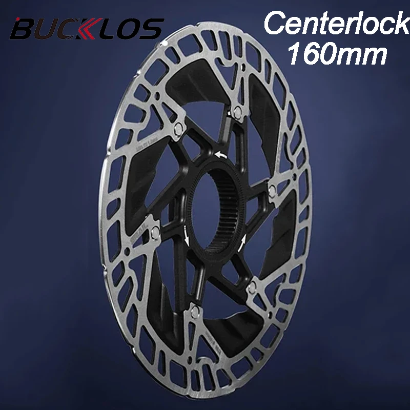 

BUCKLOS MTB Brake Rotor 160mm Mountain Bike Brake Rotor Centerline Bicycle Disc Brake Ultralight Centerlock Rotors for Cycling