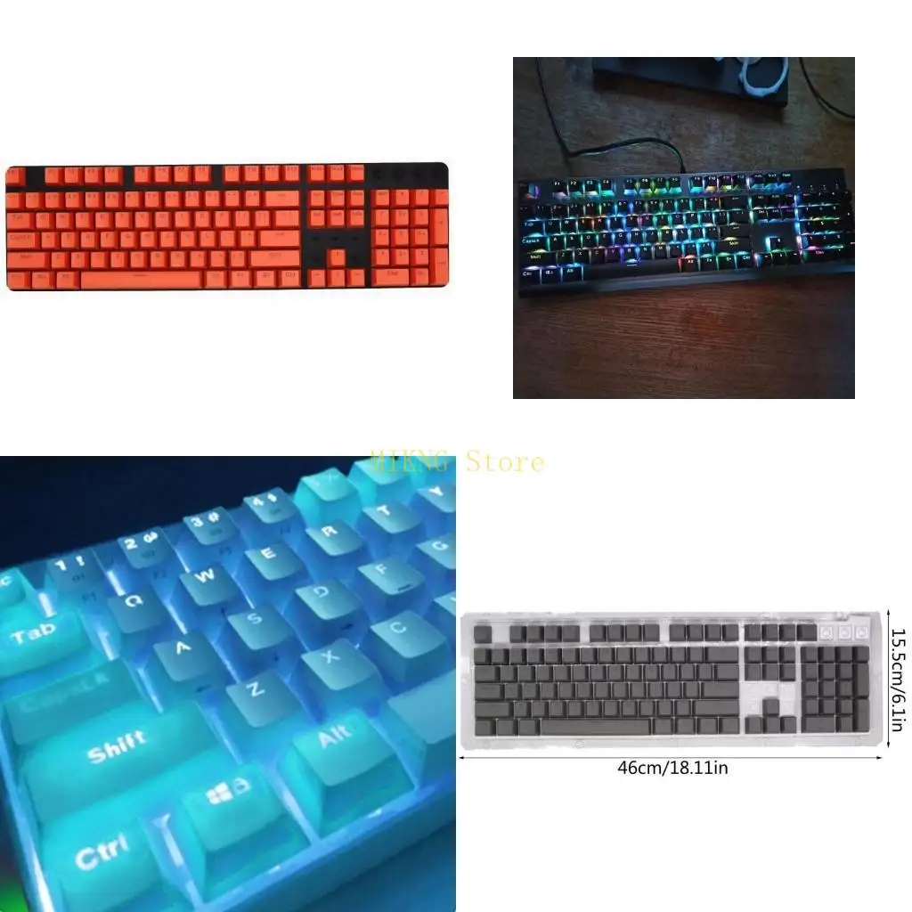 104pcs Universal ABS Backlit Keycap OEM Profile for Mechanical Keyboard Cherry MX Switch 61 104 108 980K best sale