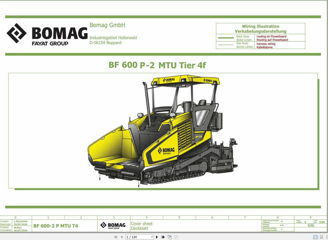 Bomag Machinery PDF DVD 2.88GB 03.2021 Electrical Wiring Diagram & Hydraulic Schematic DVD