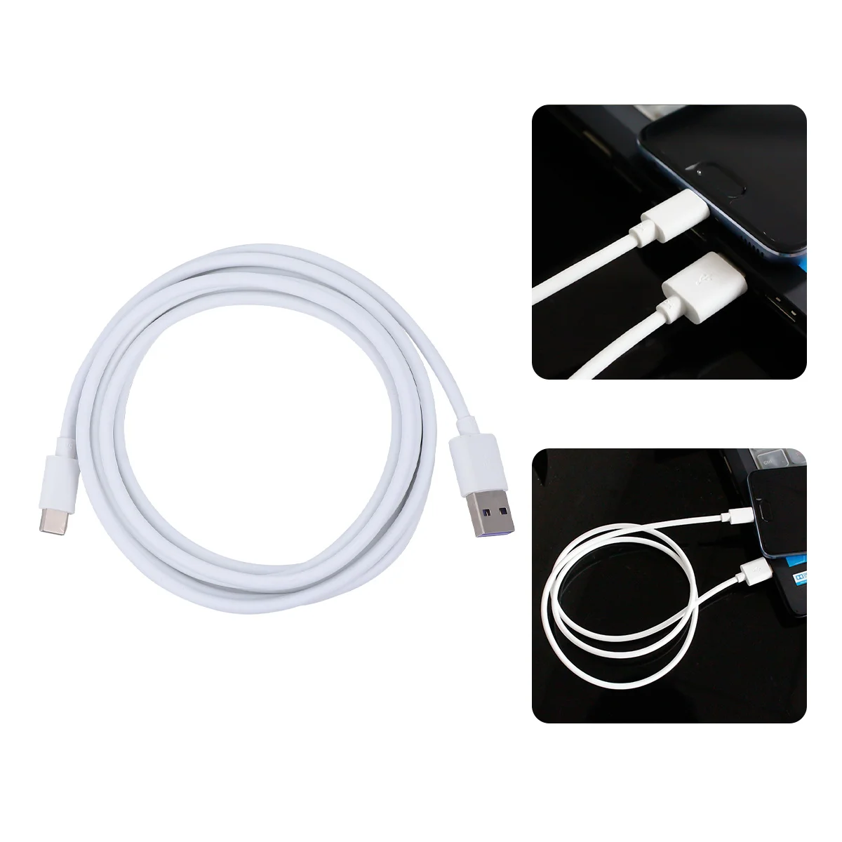 Cavo dati di tipo C Cavo di ricarica USB Caricabatterie per telefoni cellulari Compresse portatili leggere con nucleo in filo di rame puro