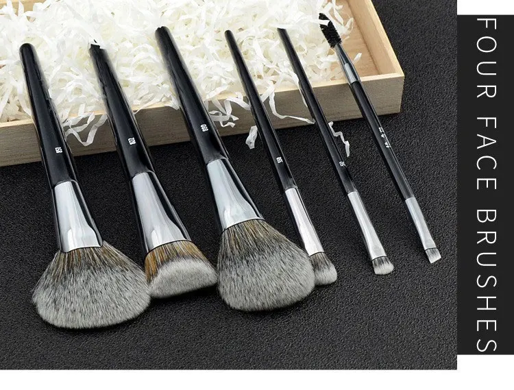 1pc Pro Makeup Brushes Foundation Powder Fan Make Up Brush Contour 3D stippling Eyeshadow Concealer Angled Eye Brow Shadow tools