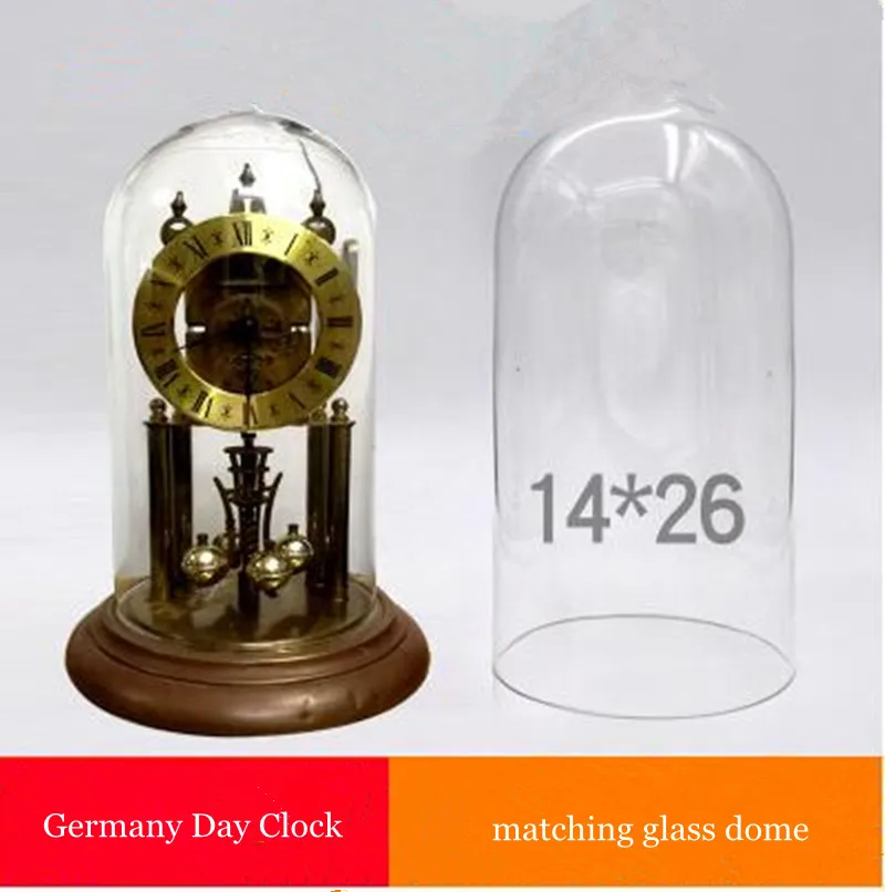

4pcs/pack 14*26cm Glass Dome Vase Home Decoration Transparent Clock Dustproof Cover Wedding Favor Gift