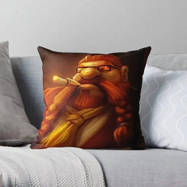 Gragas Alpha Male  Printing Throw Pillow Cover Sofa Soft Comfort Car Decor Cushion Office Hotel Pillows not include One Side