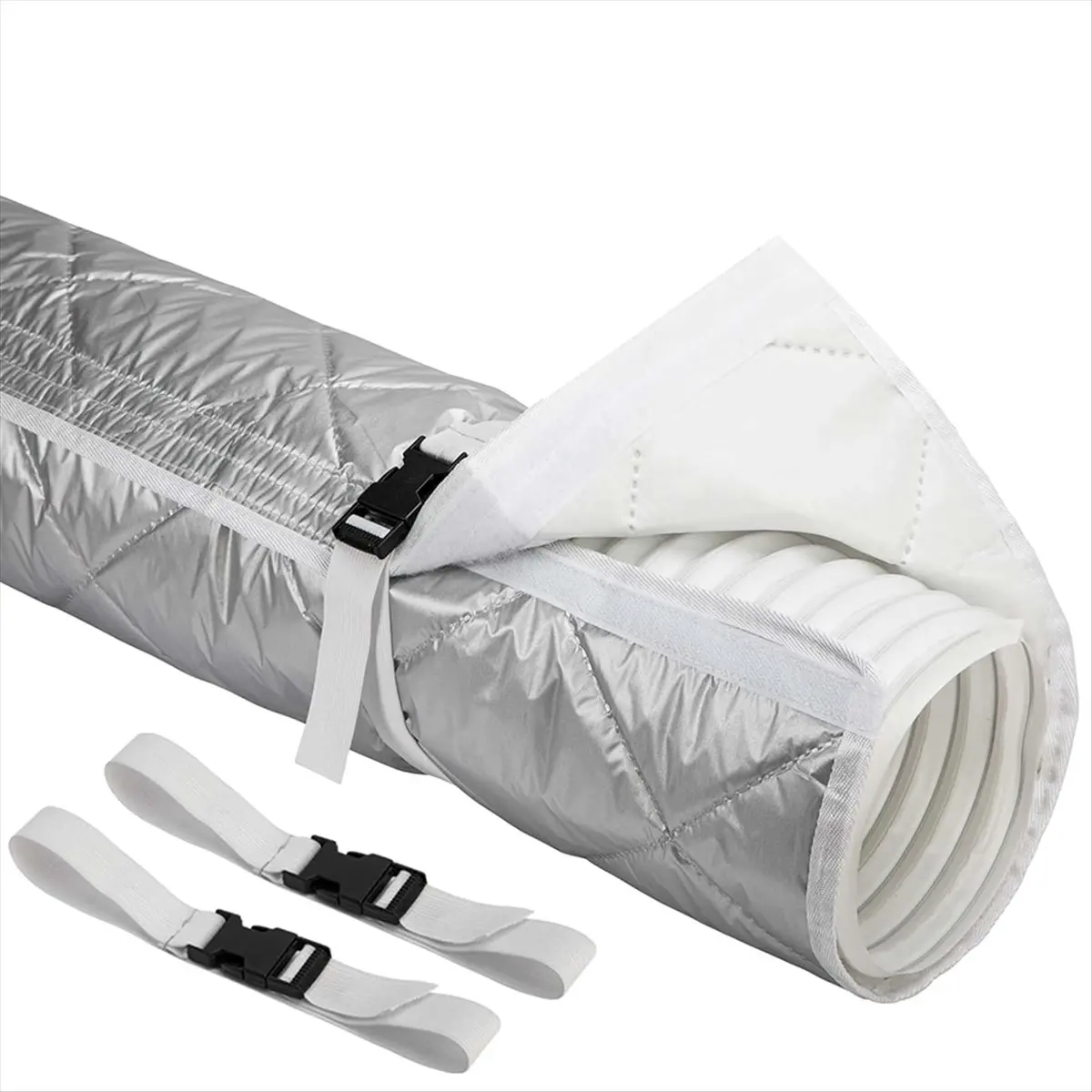 MALL Quilting Air Conditioner Hose Cover, AC Insulated Hose Cover Wrap with 2 Buckle Straps, Air Conditioner Hoses Sleeve