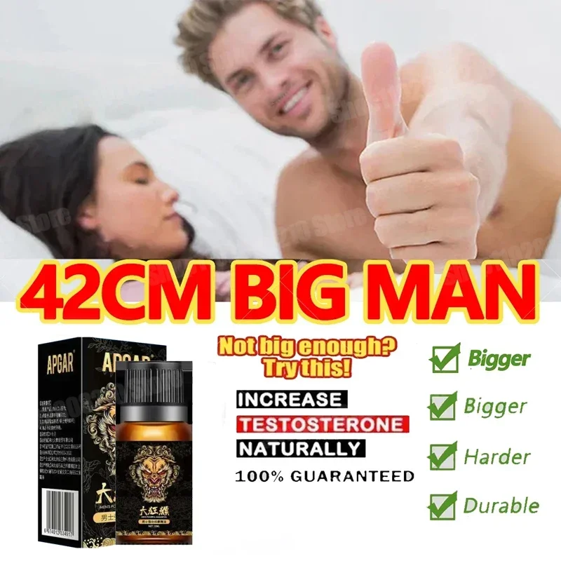 Huile d'agrandissement du pénis masculin Big Dick, crème média, augmentation de la taille, érection, sexe aphrodisiaque, gel de retard de sexe, huile de massage