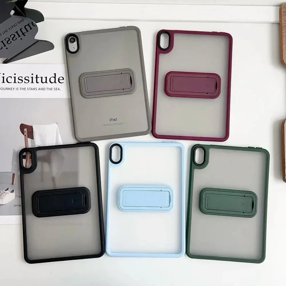 Pop Matte Translucent Stand Case For New IPad A16 11th/10th Gen Funda For IPad Air M3 M2 11 Inch Mini7/6 A17 Pro M4 Kickstand Co