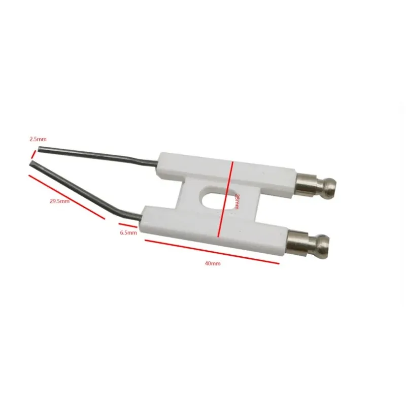 Électrodes de ville de type H pour Eva à huile BT10, électrode en céramique, double broche