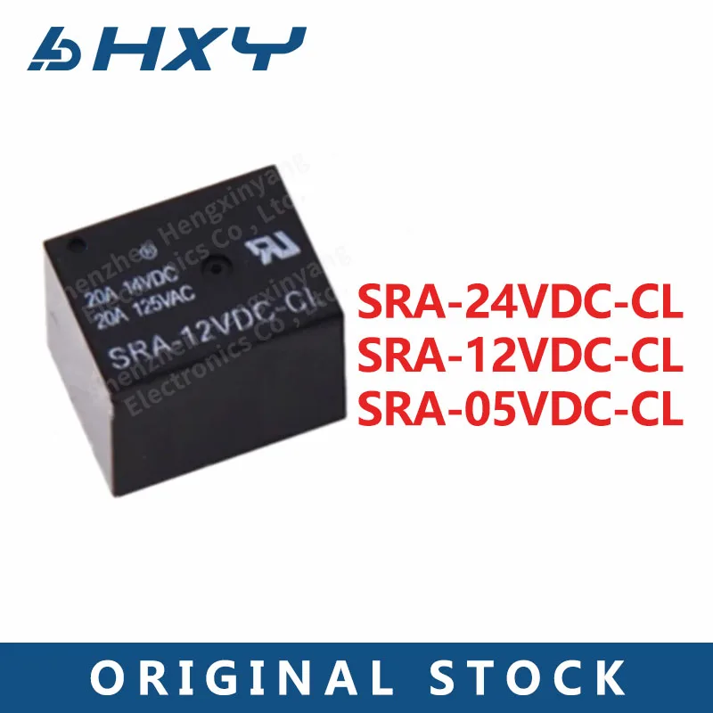 5PCS SRA-24VD-CL SRA-12VD-CL SRA-05VD-CL 5V 12V 24V 20A DC power supply relay